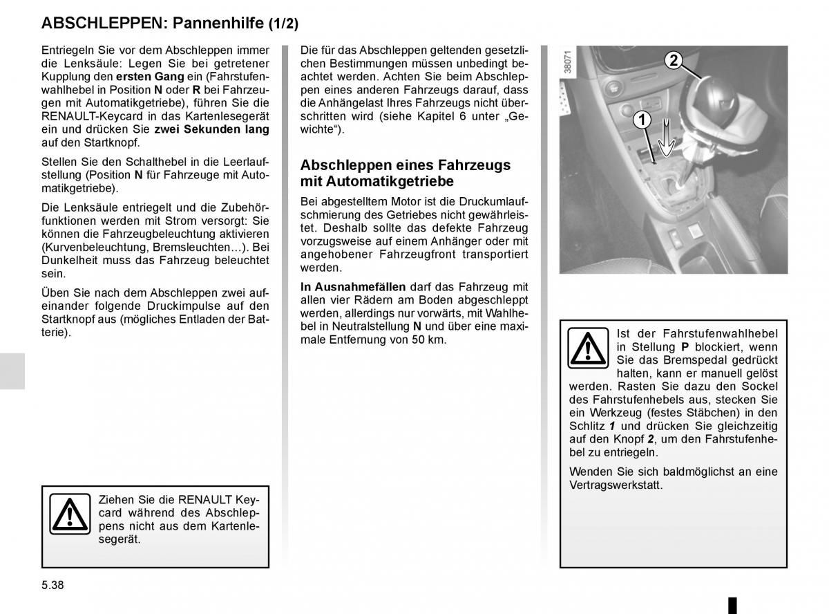 Renault Clio IV 4 Handbuch / page 216