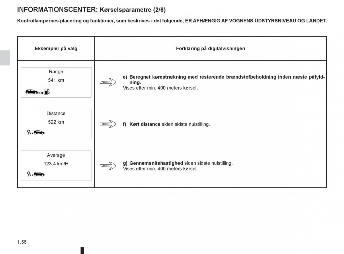 Renault Clio IV 4 Bilens instruktionsbog / page 62