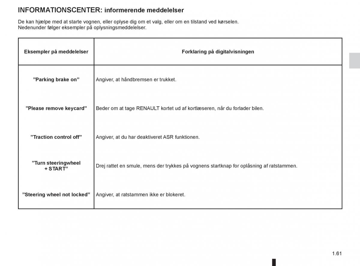 Renault Clio IV 4 Bilens instruktionsbog / page 67