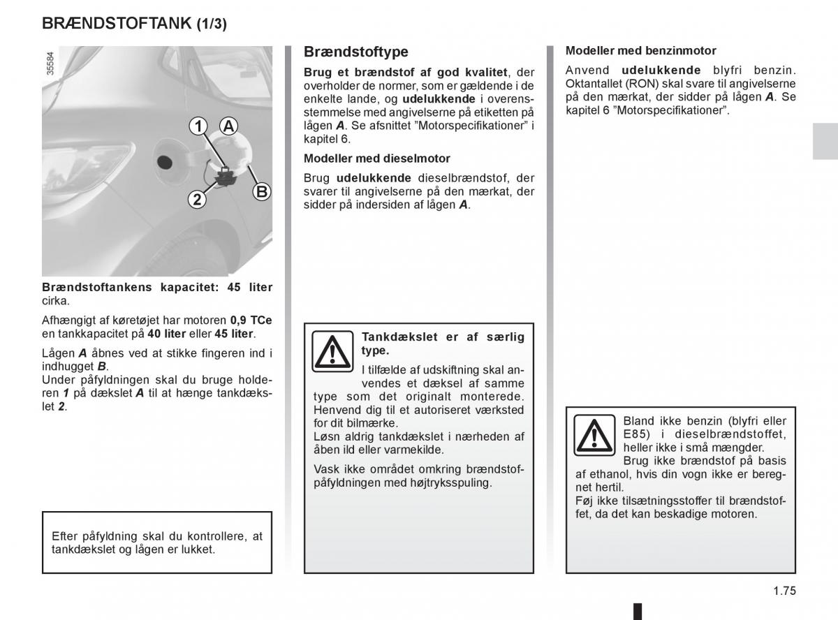 Renault Clio IV 4 Bilens instruktionsbog / page 81