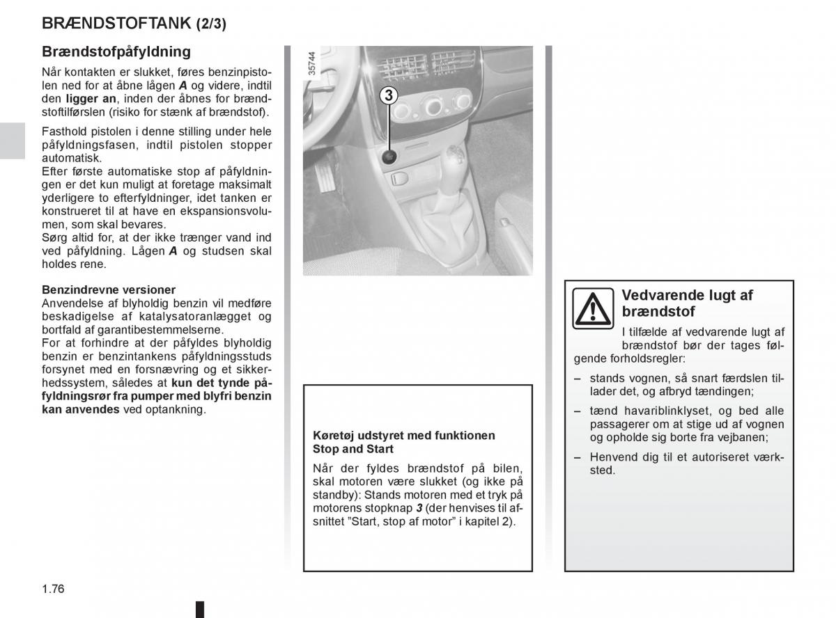 Renault Clio IV 4 Bilens instruktionsbog / page 82