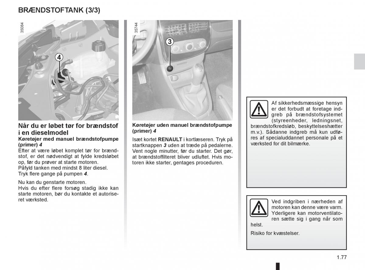 Renault Clio IV 4 Bilens instruktionsbog / page 83