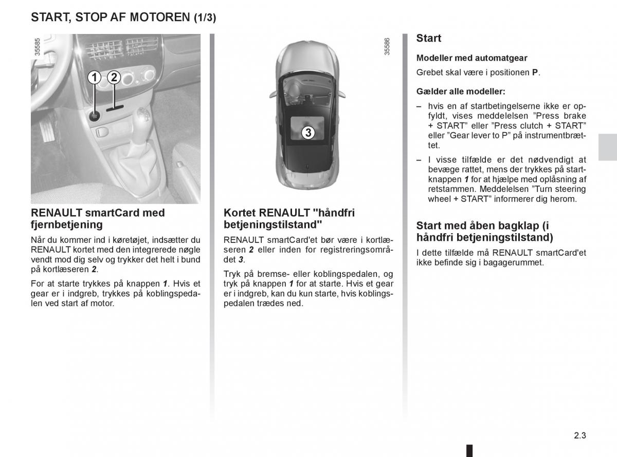 Renault Clio IV 4 Bilens instruktionsbog / page 87