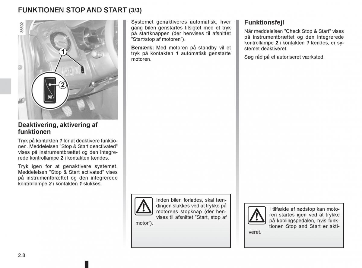 Renault Clio IV 4 Bilens instruktionsbog / page 92