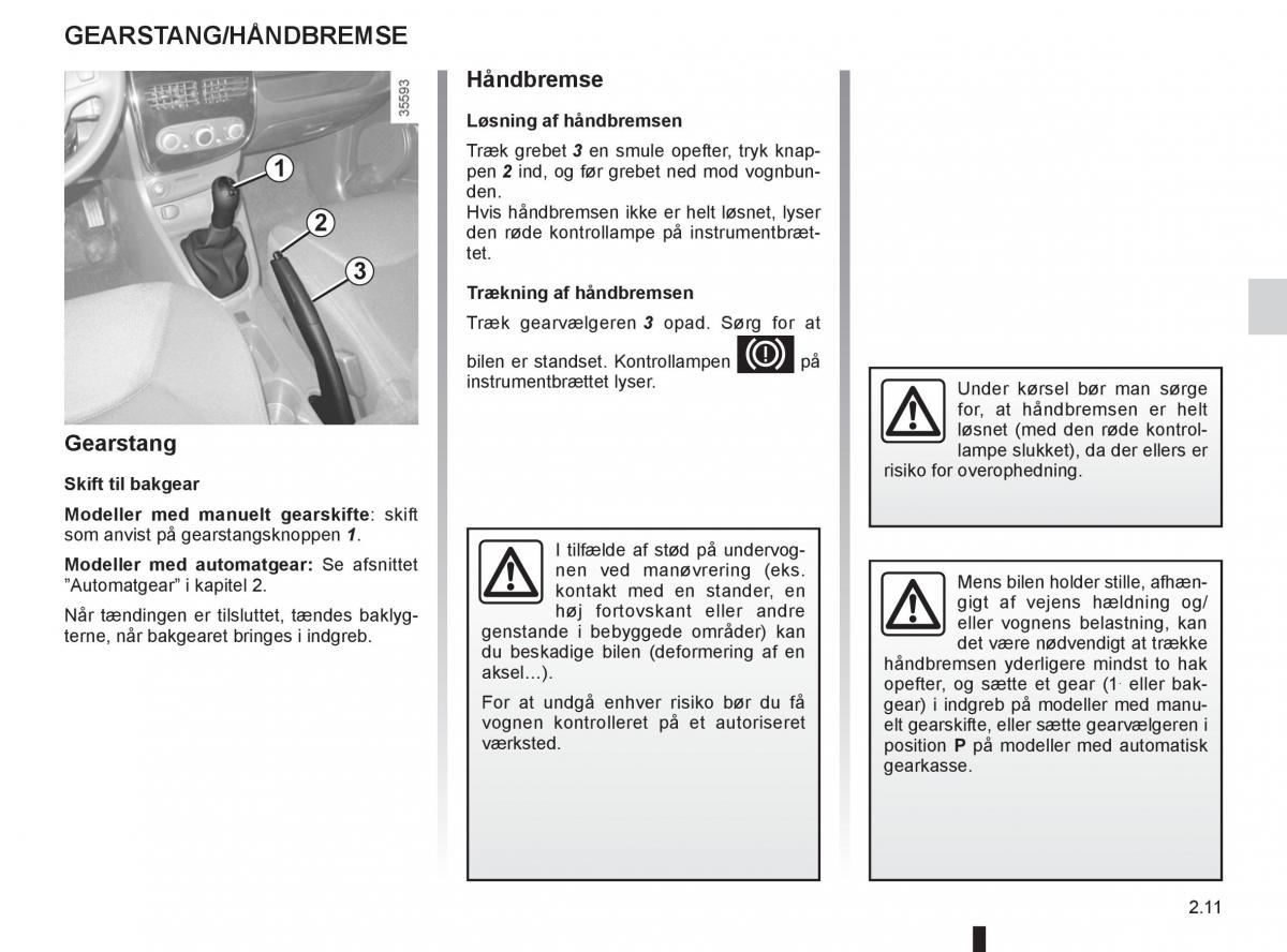 Renault Clio IV 4 Bilens instruktionsbog / page 95