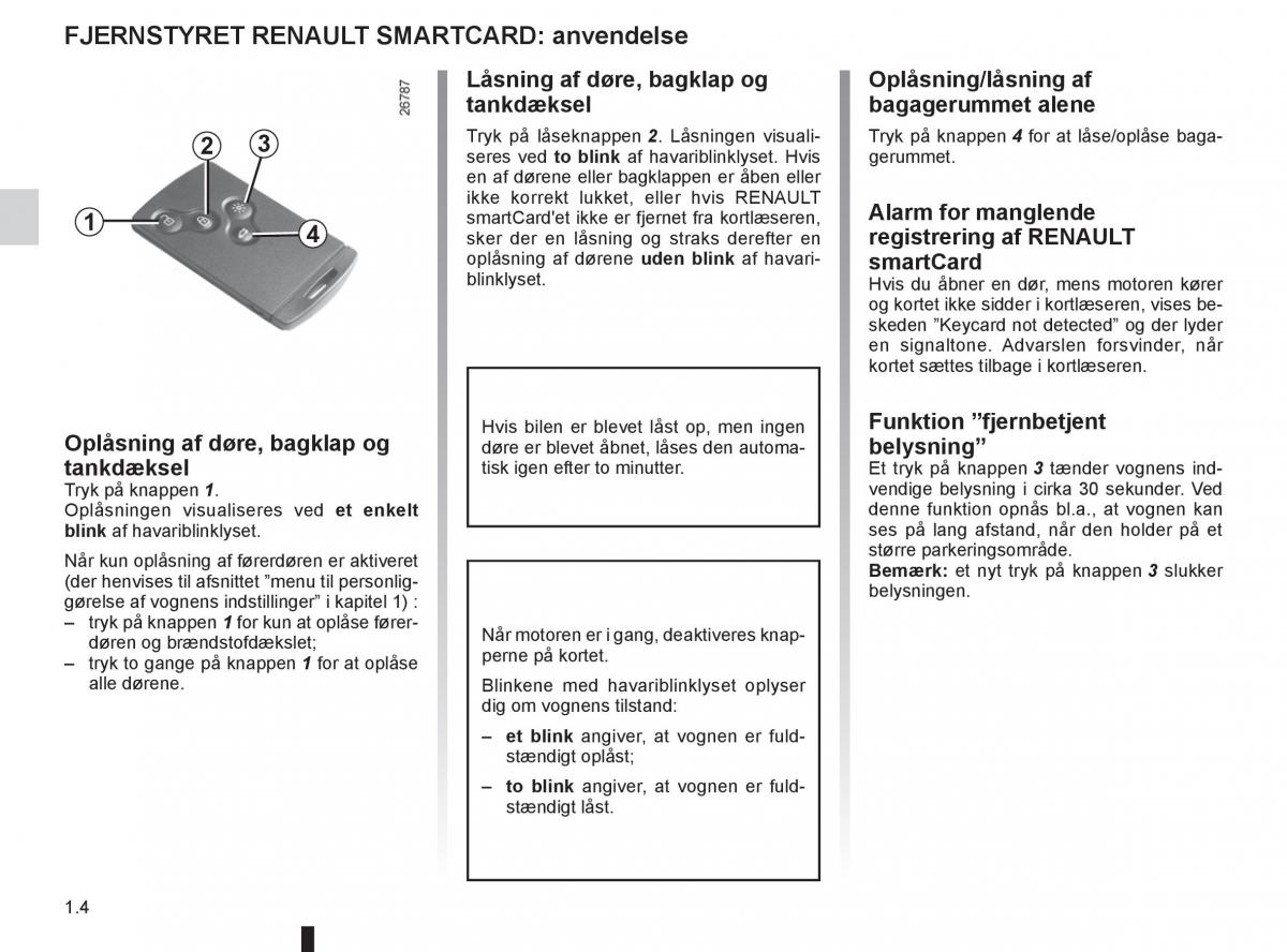 Renault Clio IV 4 Bilens instruktionsbog / page 10