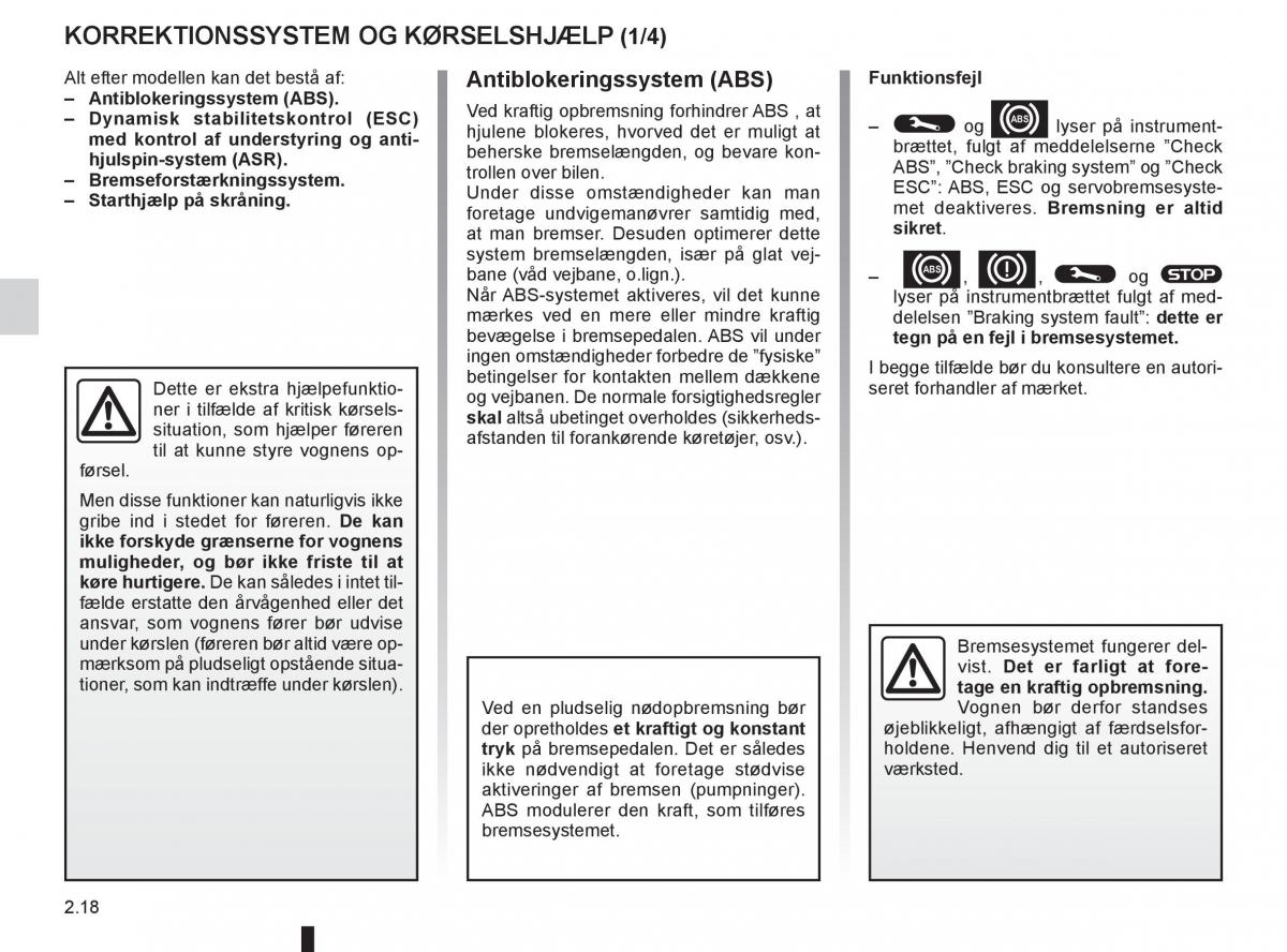 Renault Clio IV 4 Bilens instruktionsbog / page 102