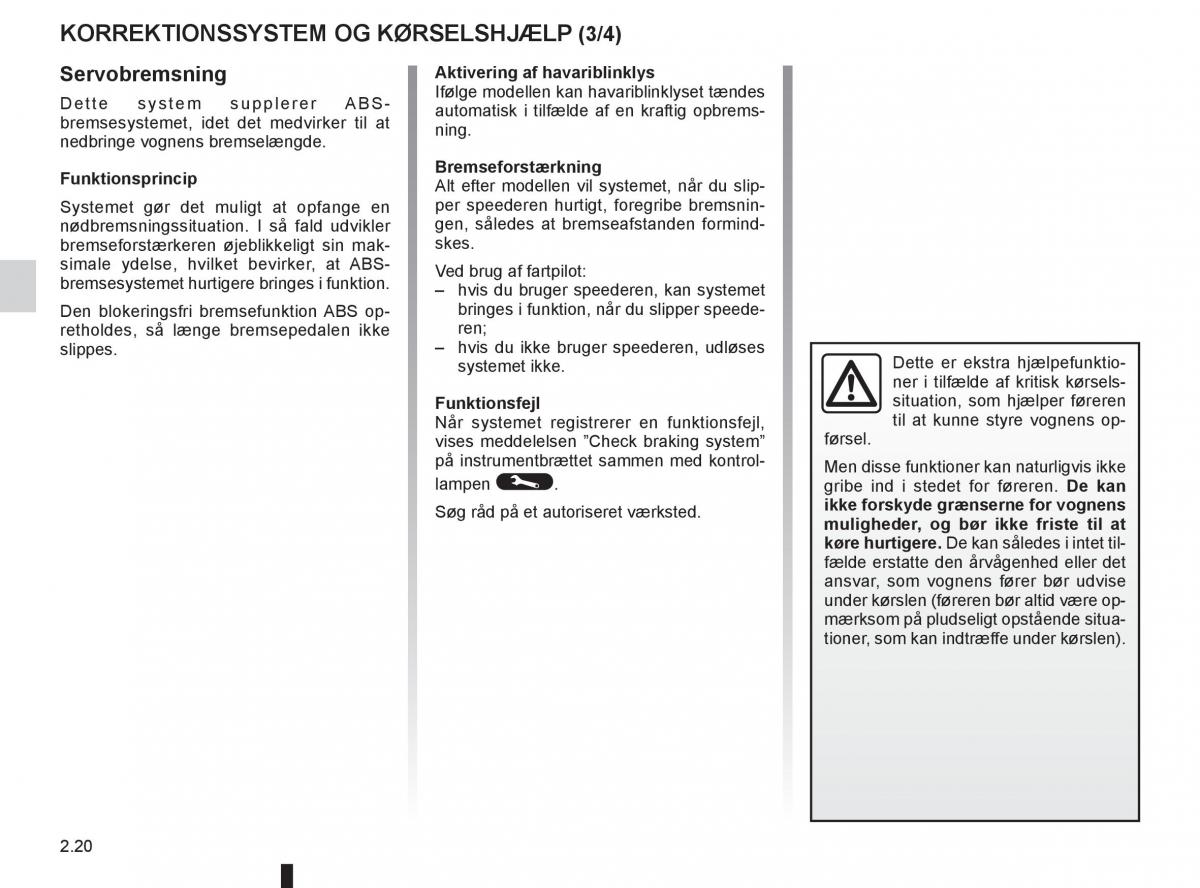 Renault Clio IV 4 Bilens instruktionsbog / page 104