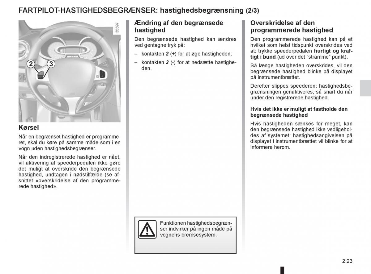 Renault Clio IV 4 Bilens instruktionsbog / page 107