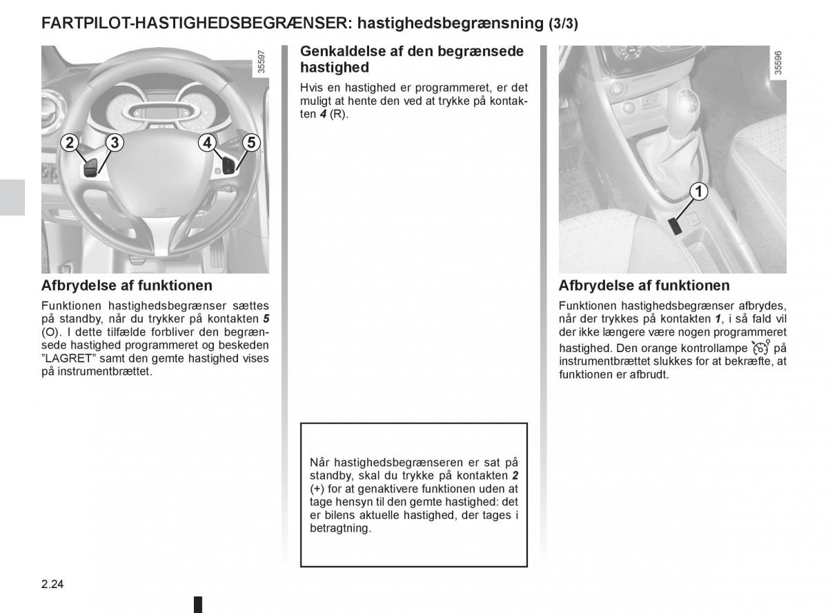 Renault Clio IV 4 Bilens instruktionsbog / page 108