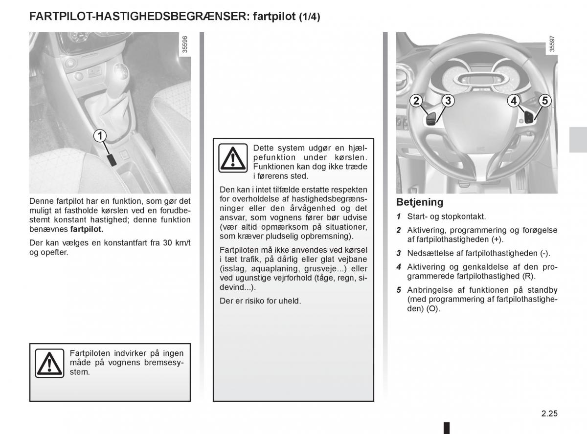 Renault Clio IV 4 Bilens instruktionsbog / page 109