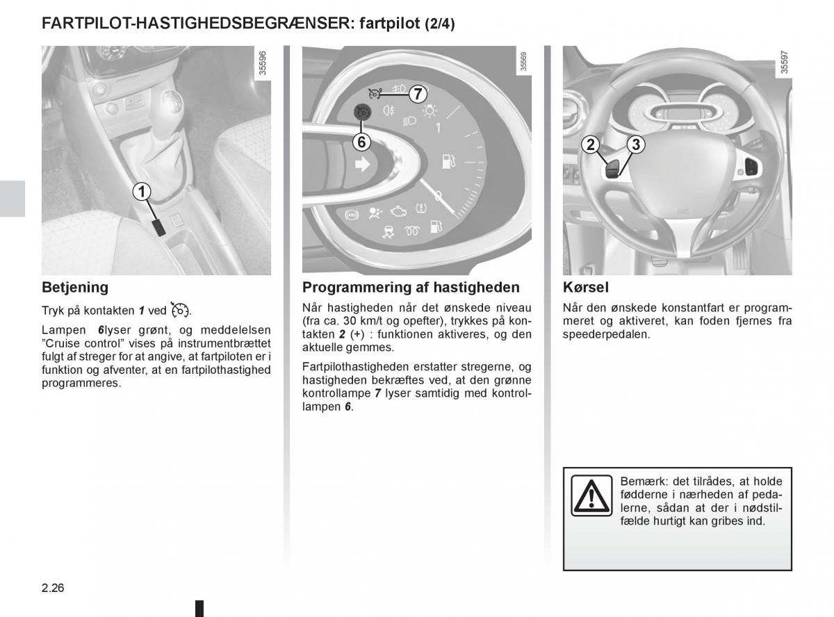 Renault Clio IV 4 Bilens instruktionsbog / page 110