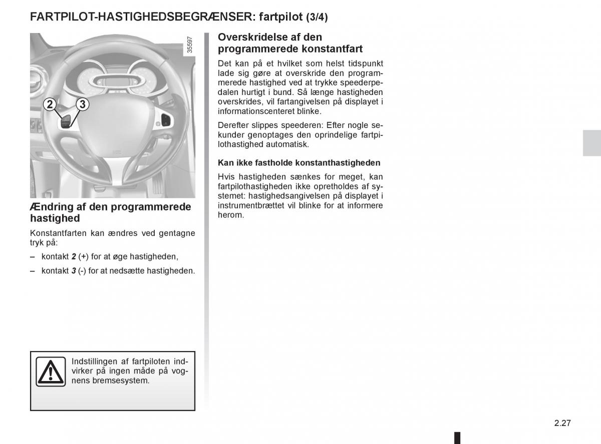 Renault Clio IV 4 Bilens instruktionsbog / page 111