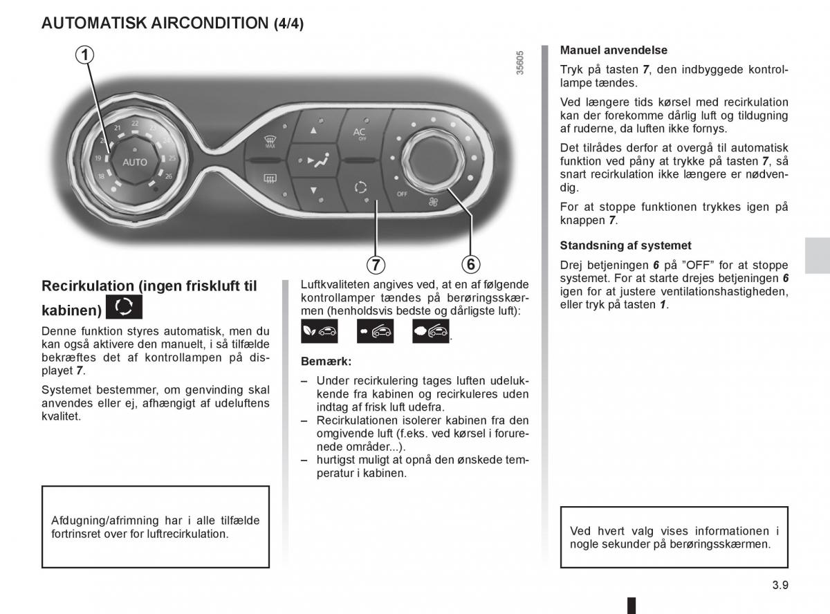 Renault Clio IV 4 Bilens instruktionsbog / page 125