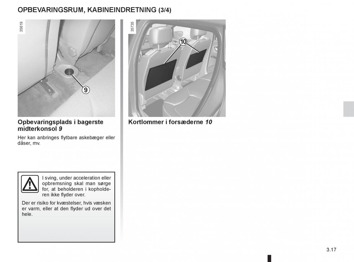 Renault Clio IV 4 Bilens instruktionsbog / page 133