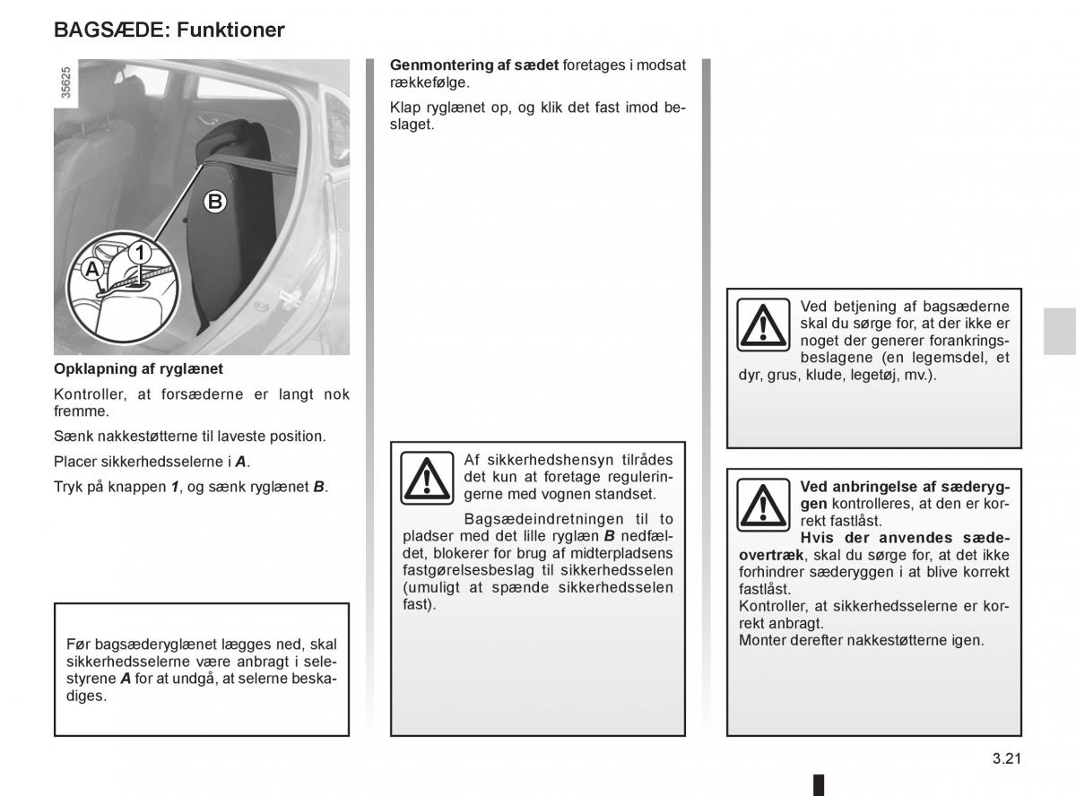 Renault Clio IV 4 Bilens instruktionsbog / page 137