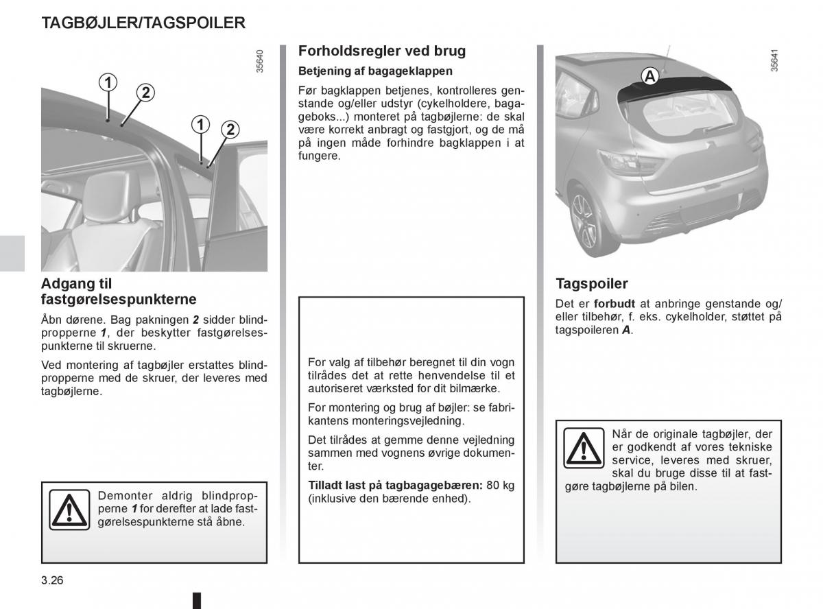 Renault Clio IV 4 Bilens instruktionsbog / page 142