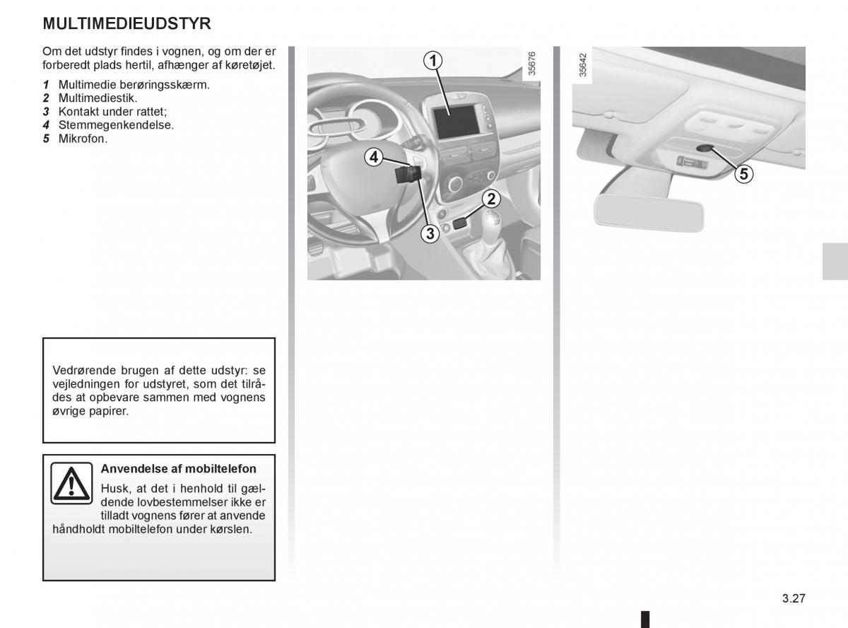 Renault Clio IV 4 Bilens instruktionsbog / page 143