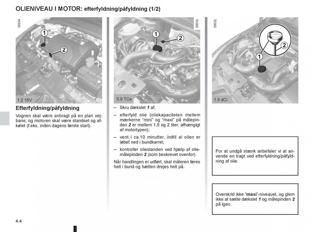 Renault Clio IV 4 Bilens instruktionsbog / page 148