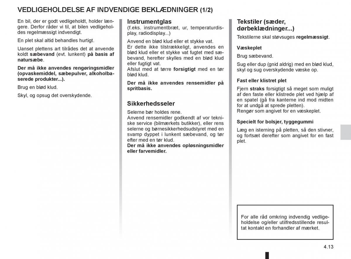 Renault Clio IV 4 Bilens instruktionsbog / page 157