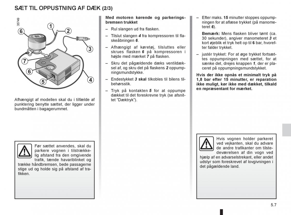 Renault Clio IV 4 Bilens instruktionsbog / page 165