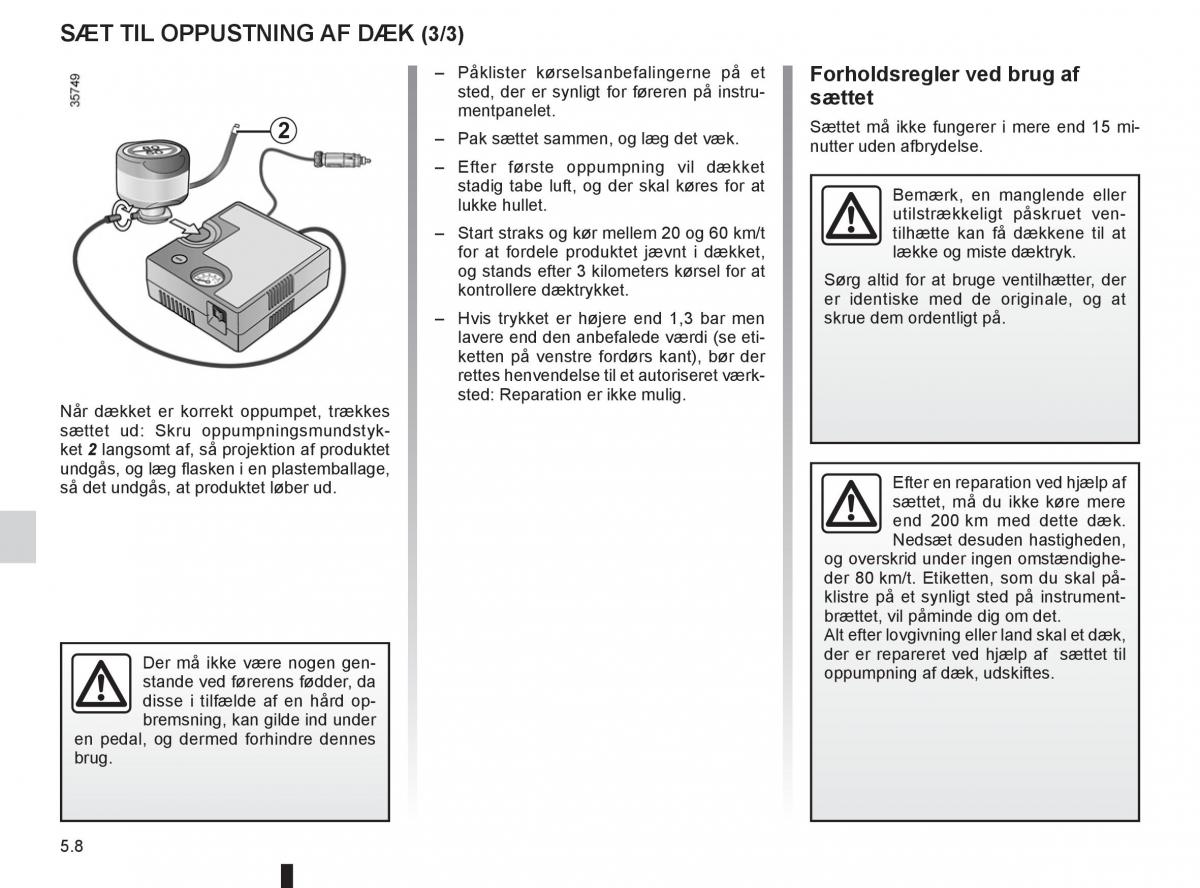 Renault Clio IV 4 Bilens instruktionsbog / page 166