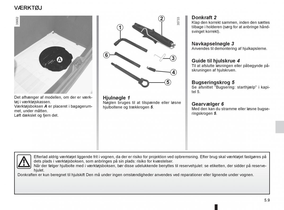 Renault Clio IV 4 Bilens instruktionsbog / page 167