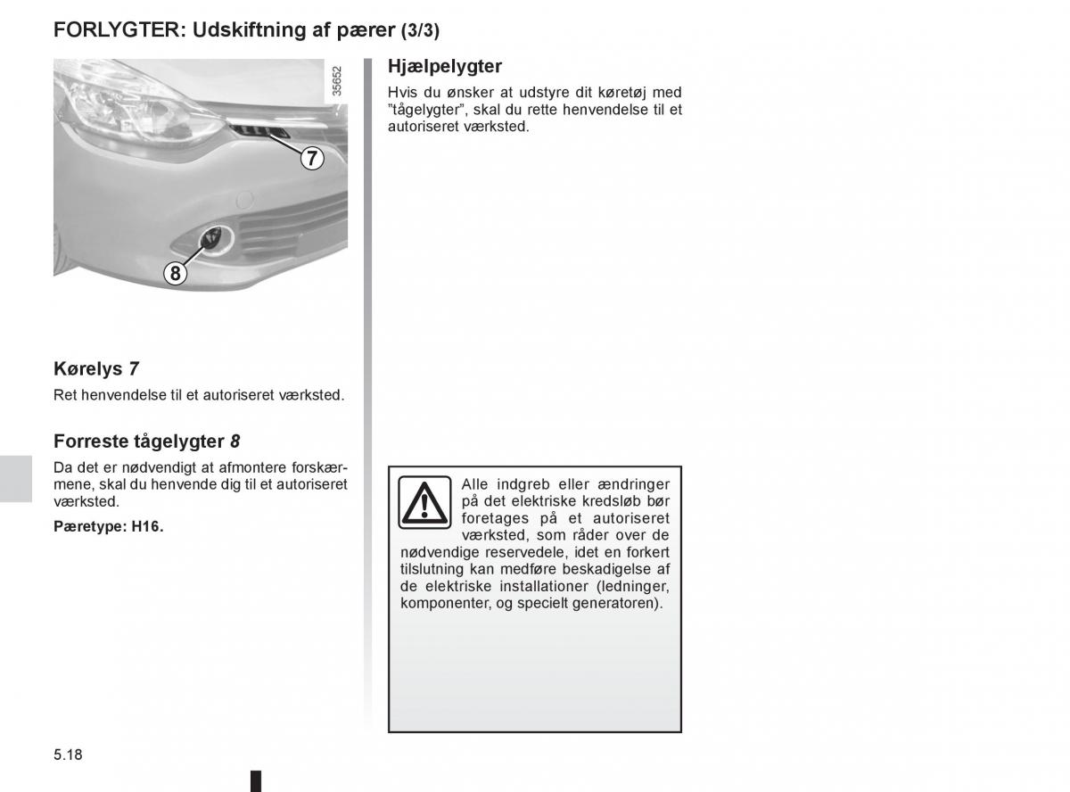 Renault Clio IV 4 Bilens instruktionsbog / page 176