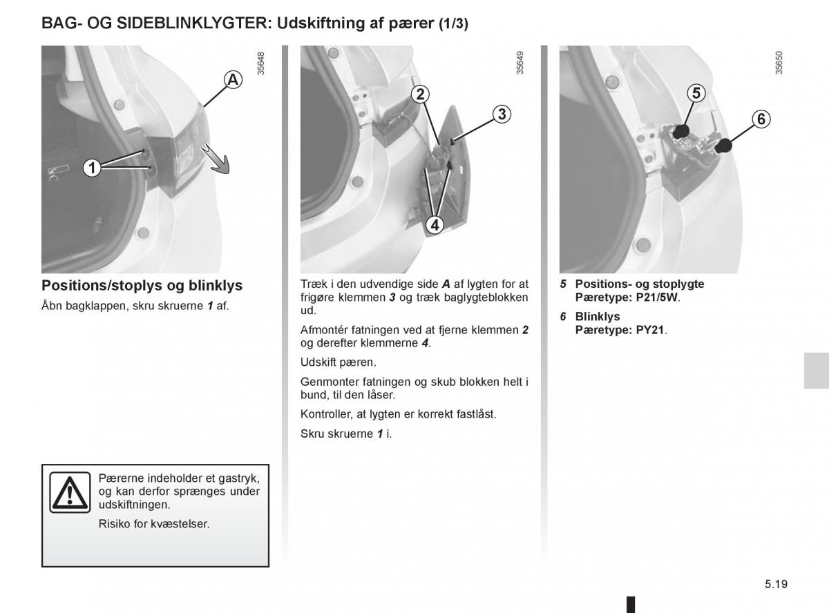 Renault Clio IV 4 Bilens instruktionsbog / page 177