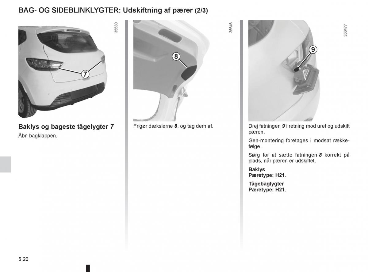 Renault Clio IV 4 Bilens instruktionsbog / page 178