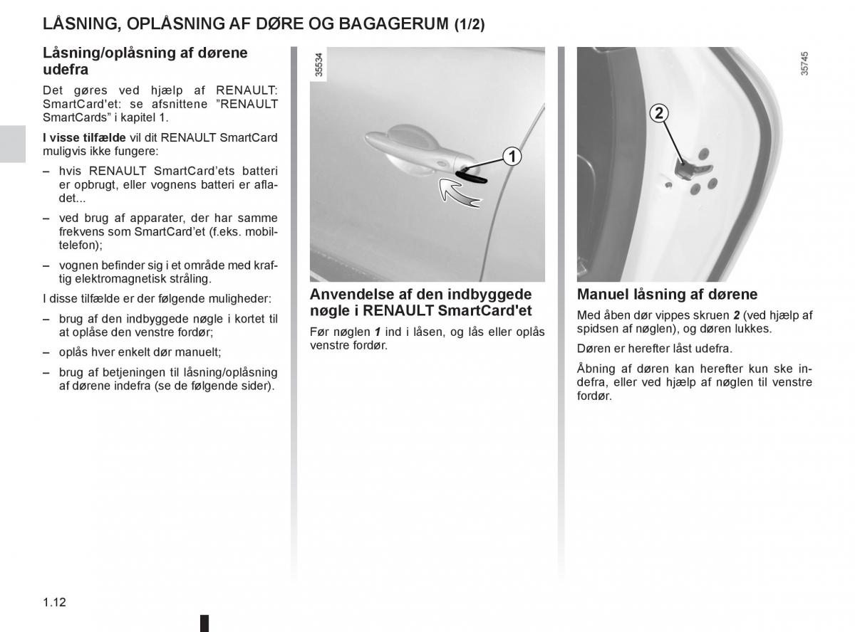 Renault Clio IV 4 Bilens instruktionsbog / page 18