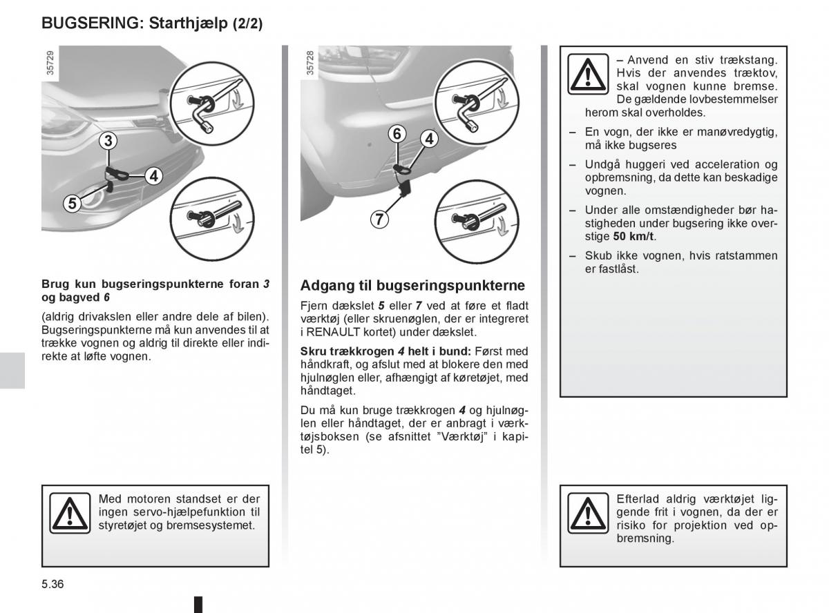 Renault Clio IV 4 Bilens instruktionsbog / page 194