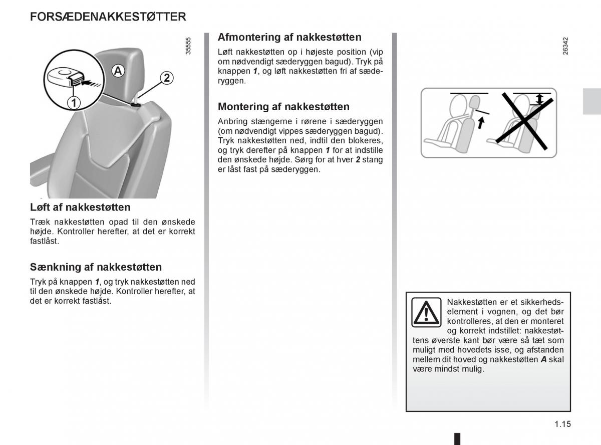 Renault Clio IV 4 Bilens instruktionsbog / page 21