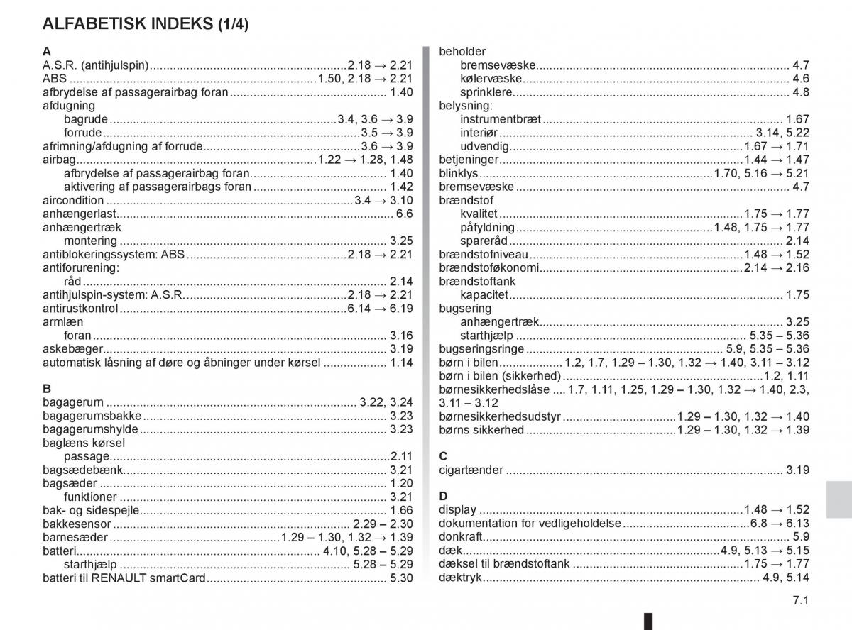 Renault Clio IV 4 Bilens instruktionsbog / page 221