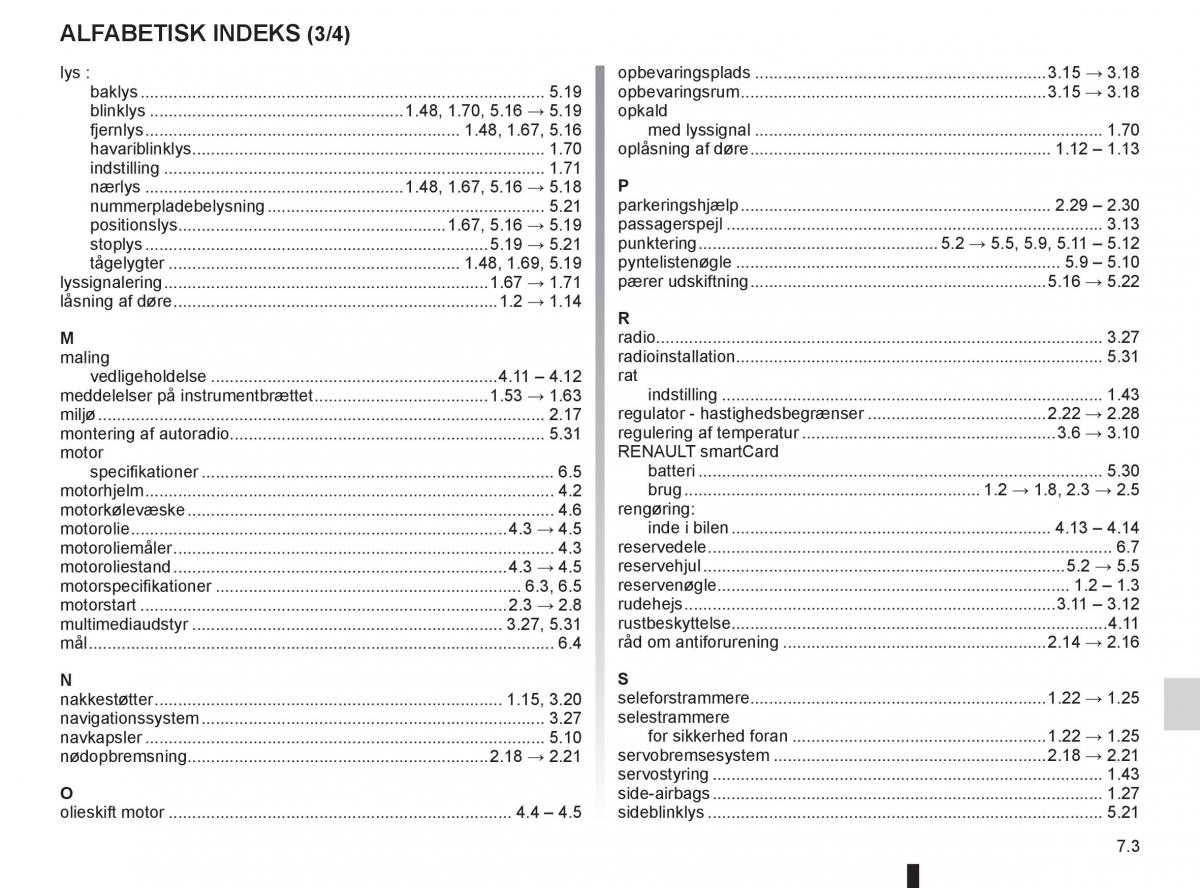 Renault Clio IV 4 Bilens instruktionsbog / page 223