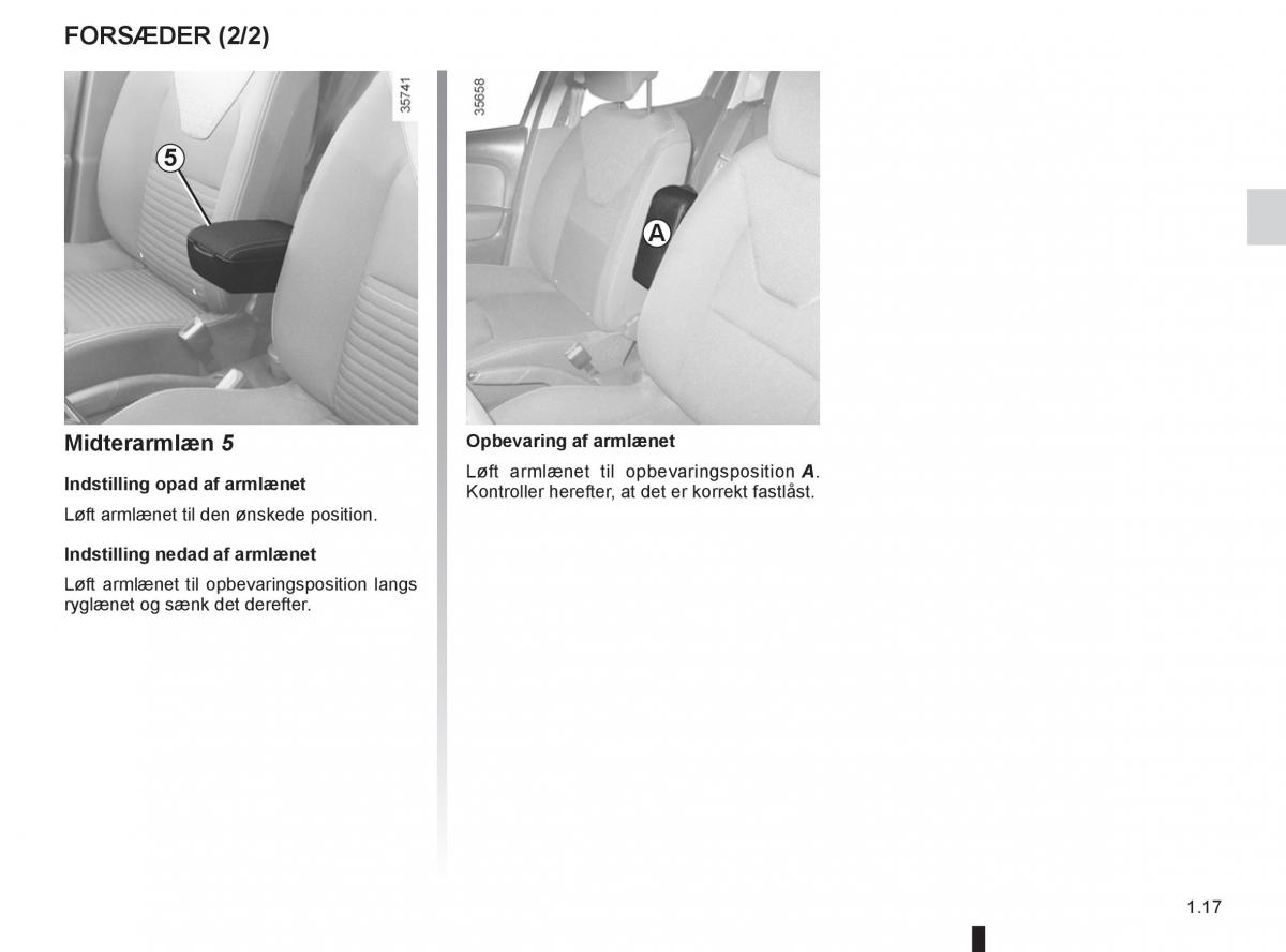 Renault Clio IV 4 Bilens instruktionsbog / page 23