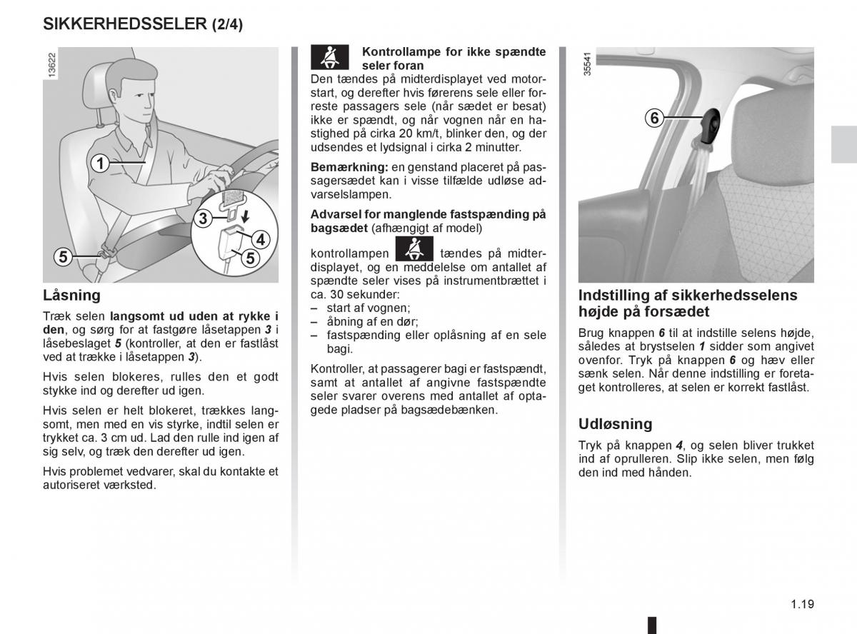 Renault Clio IV 4 Bilens instruktionsbog / page 25