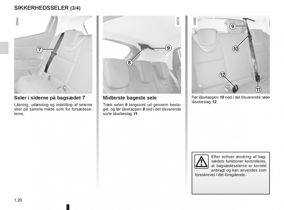 Renault Clio IV 4 Bilens instruktionsbog / page 26