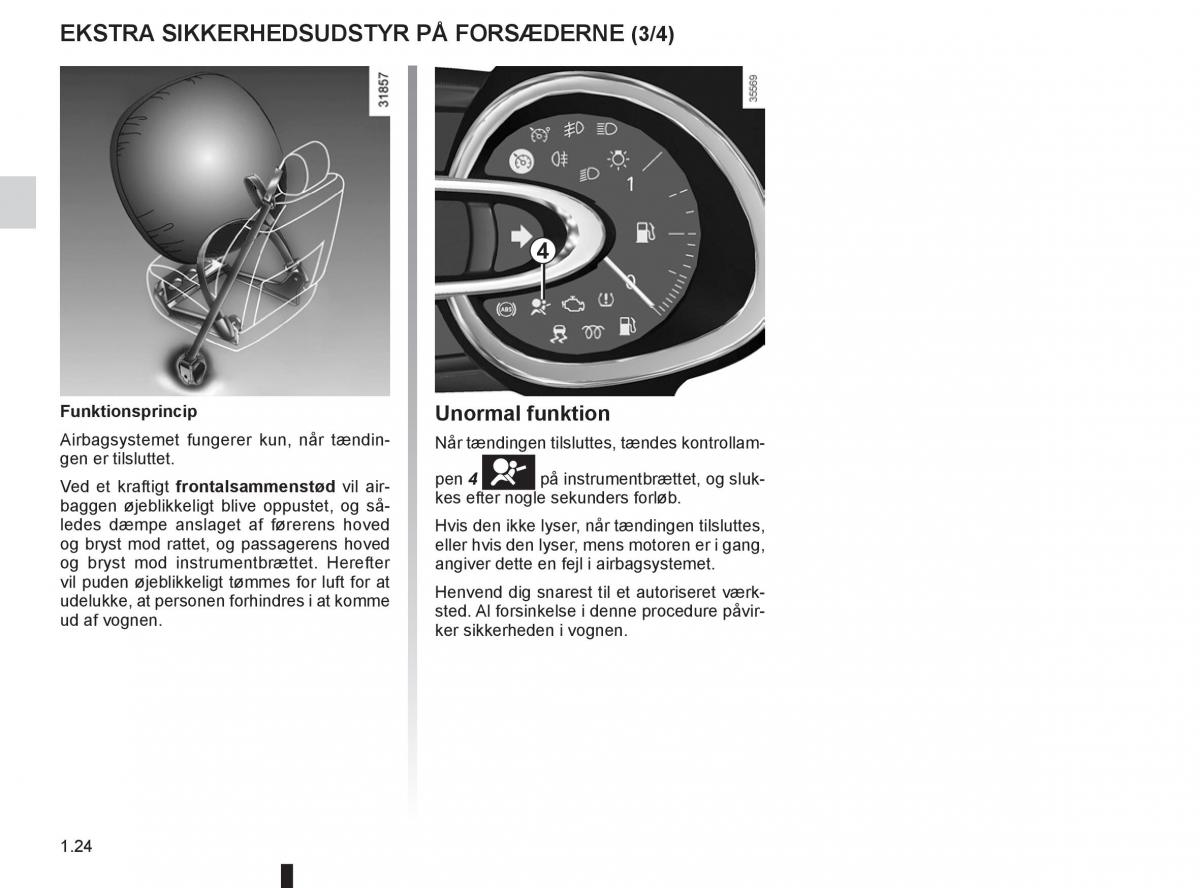 Renault Clio IV 4 Bilens instruktionsbog / page 30