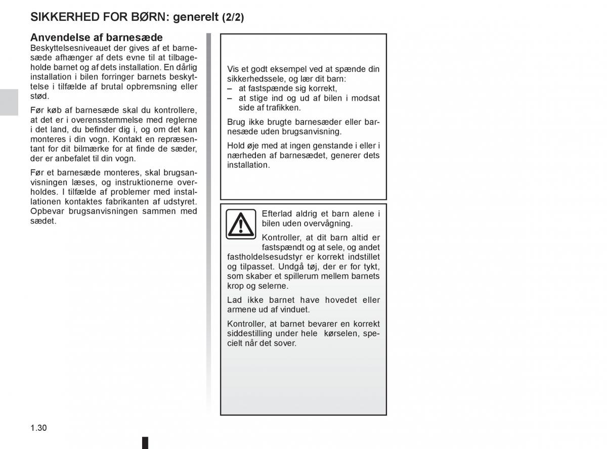 Renault Clio IV 4 Bilens instruktionsbog / page 36