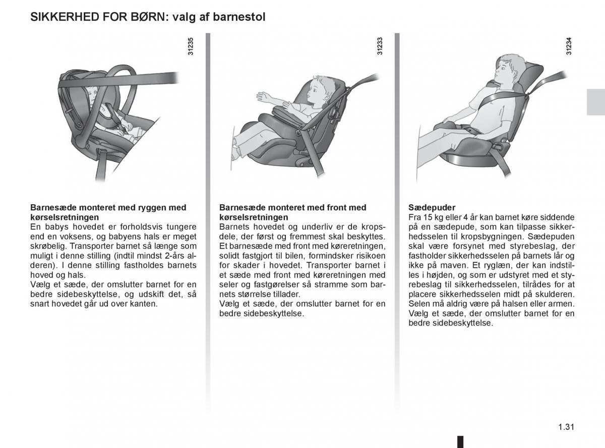 Renault Clio IV 4 Bilens instruktionsbog / page 37