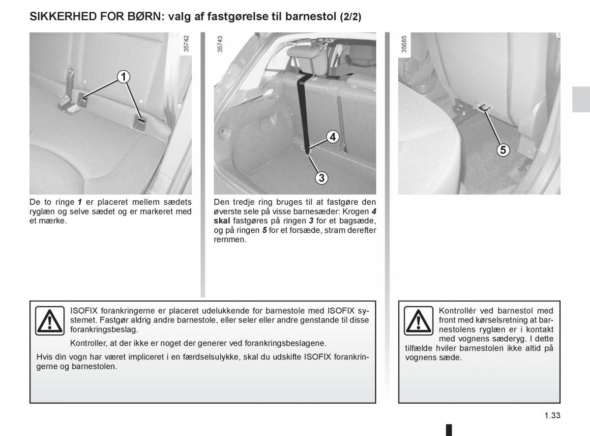 Renault Clio IV 4 Bilens instruktionsbog / page 39