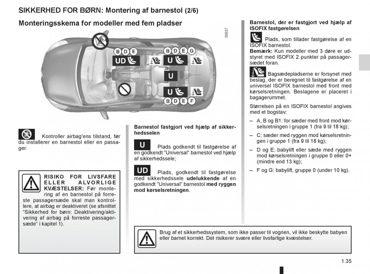 Renault Clio IV 4 Bilens instruktionsbog / page 41