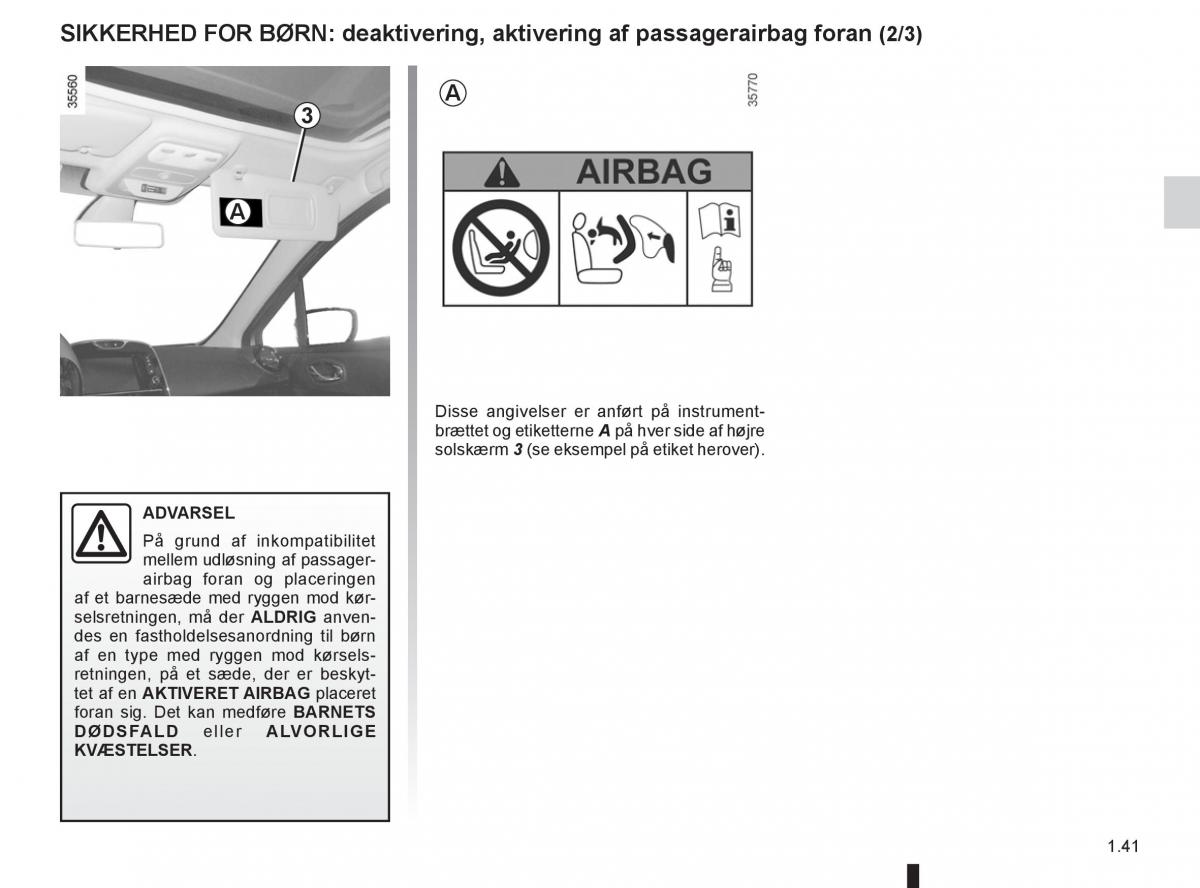 Renault Clio IV 4 Bilens instruktionsbog / page 47