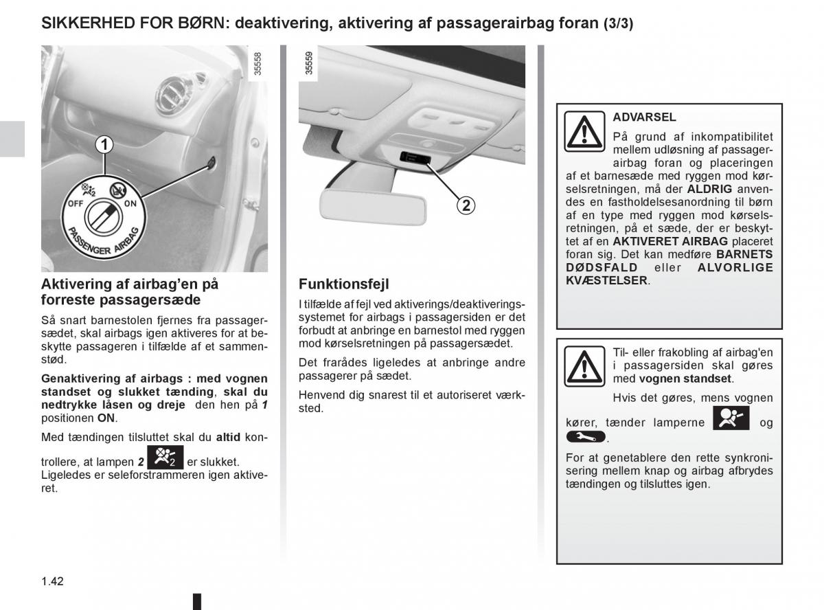 Renault Clio IV 4 Bilens instruktionsbog / page 48