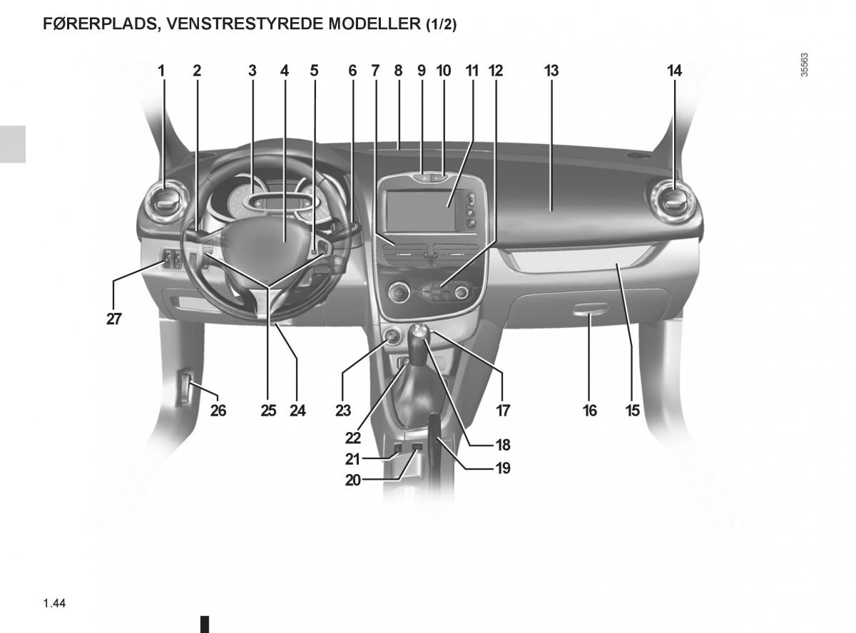 Renault Clio IV 4 Bilens instruktionsbog / page 50