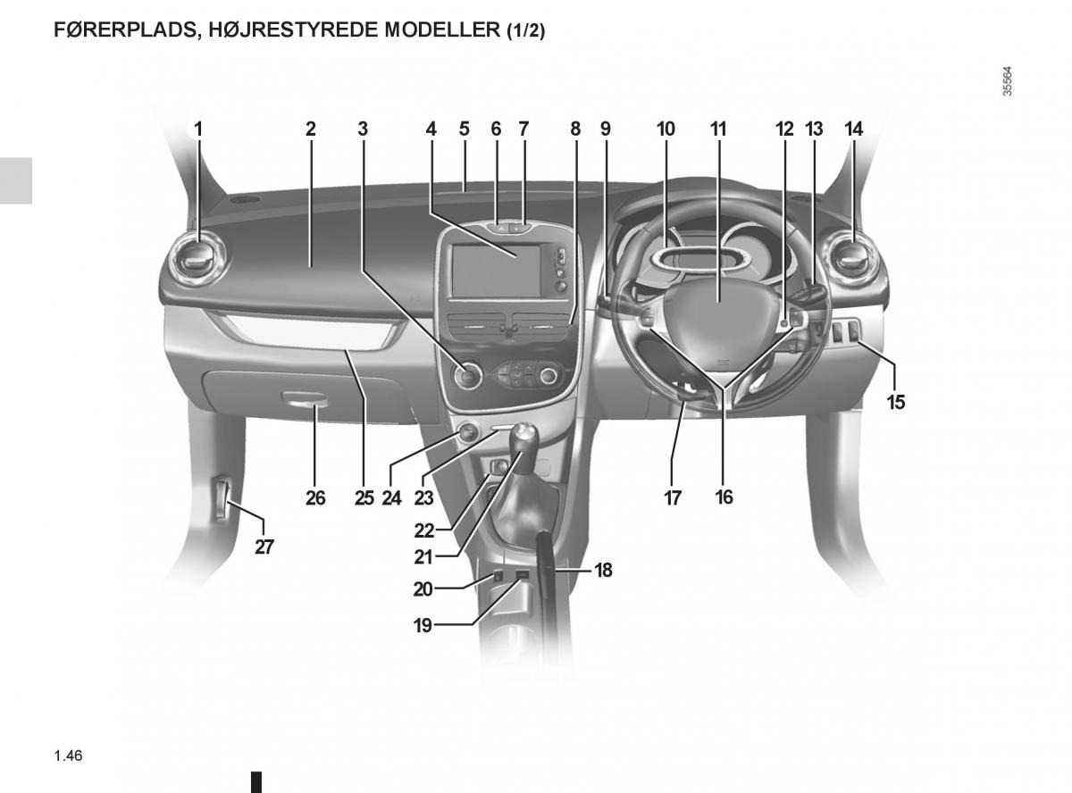 Renault Clio IV 4 Bilens instruktionsbog / page 52