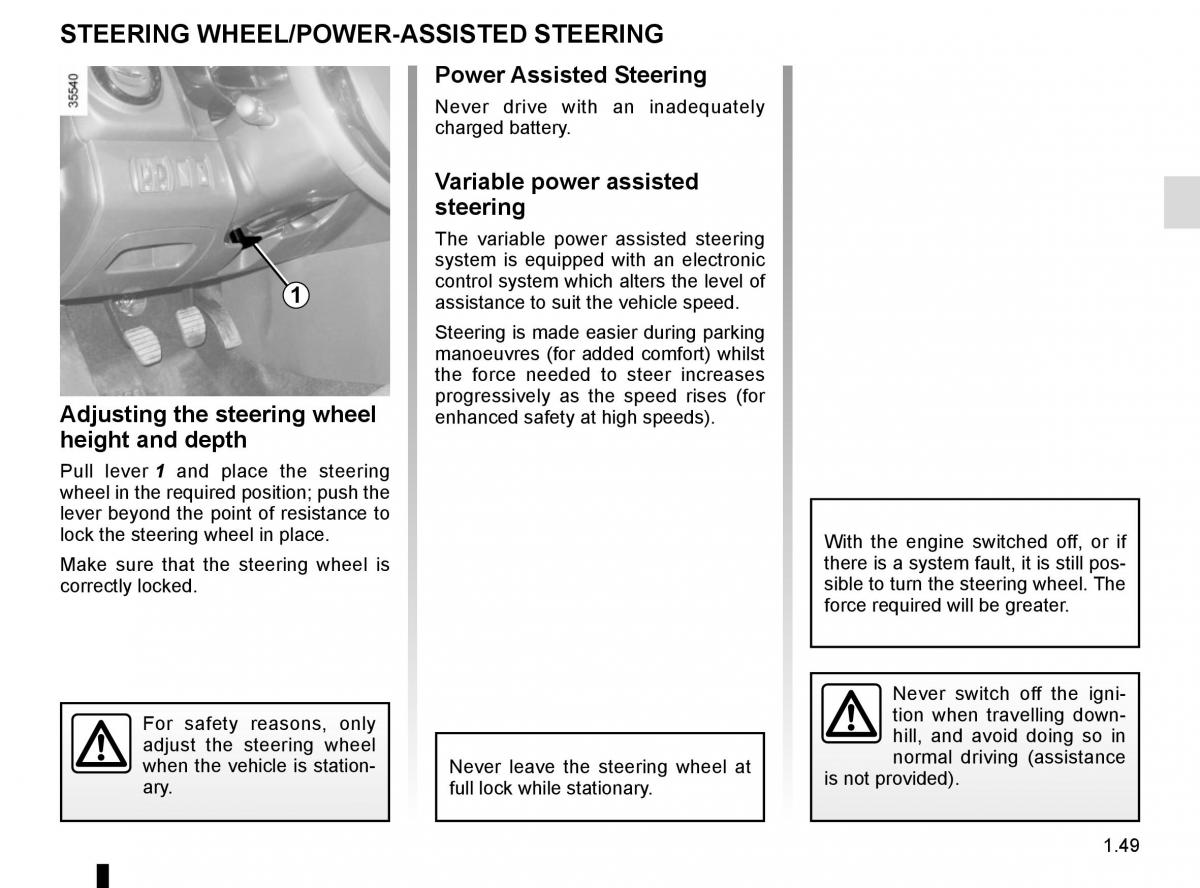 Renault Clio IV 4 owners manual / page 55