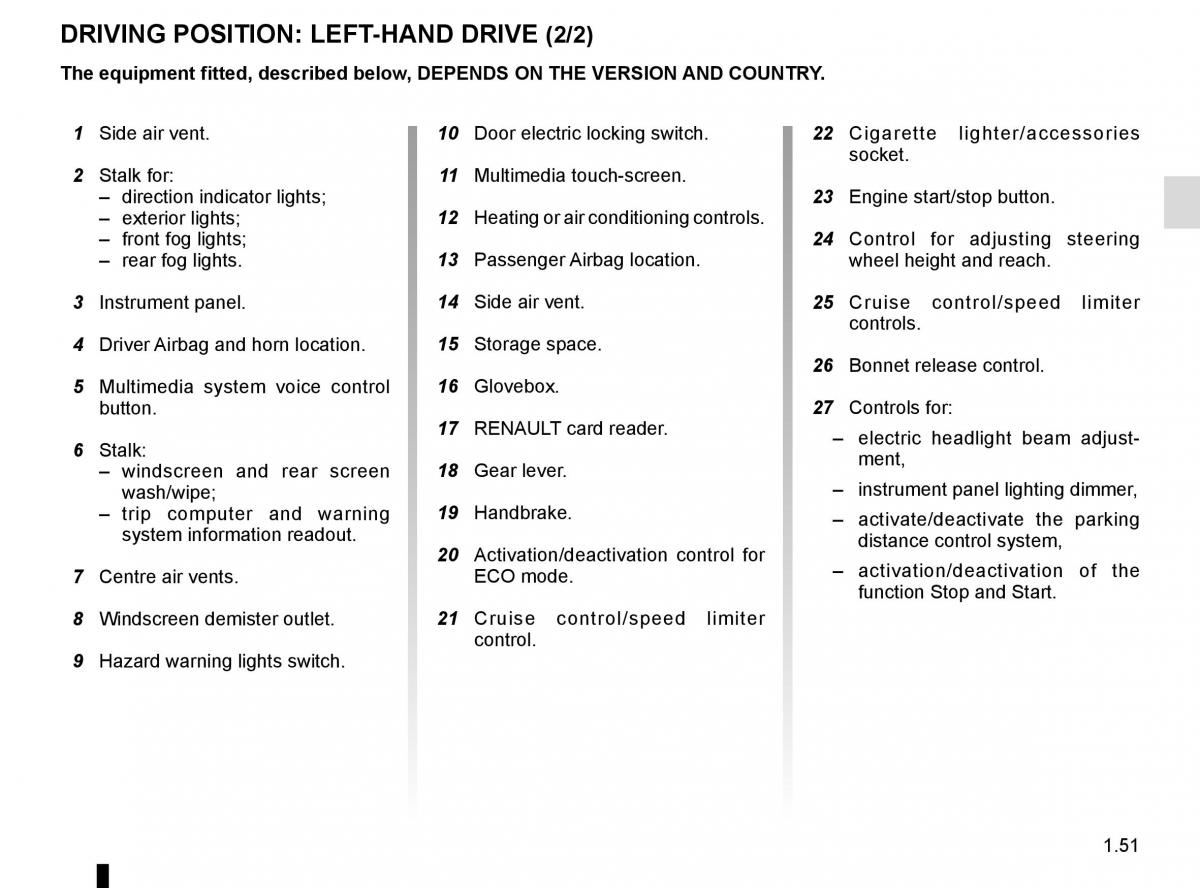 Renault Clio IV 4 owners manual / page 57