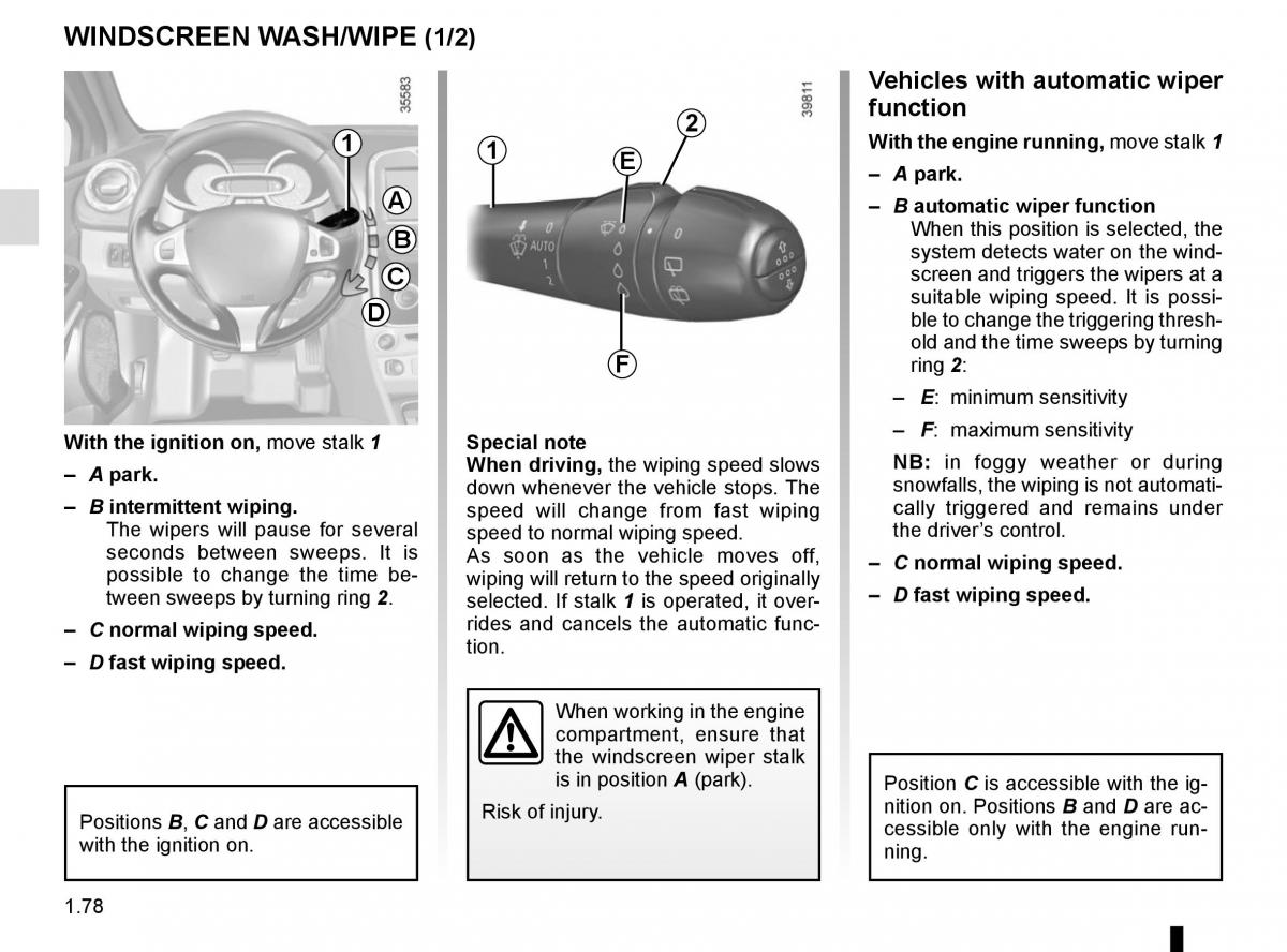 Renault Clio IV 4 owners manual / page 84